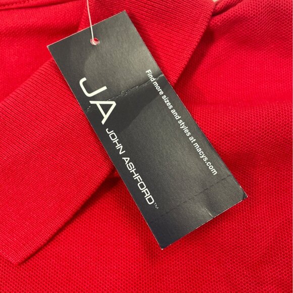 John Ashford Mens Red Polo Shirt Short Sleeve Casual  Sz XXL - Picture 8 of 9